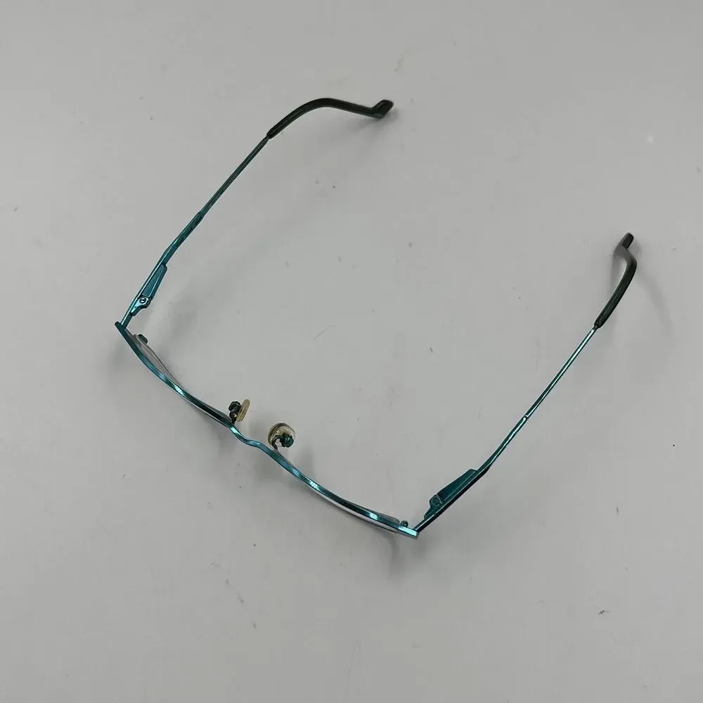 OGI Eyewear Heritage Women's Metal Eyeglasses Black Teal Frames w/Case 2232